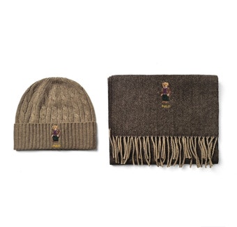 머플러 & 비니 세트